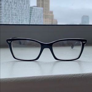 Ray-Ban Eyeglasses Black On Transparent Cat eye